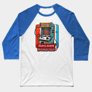 Monster Slayer - Retro Arcade Station "Out of Order" Baseball T-Shirt